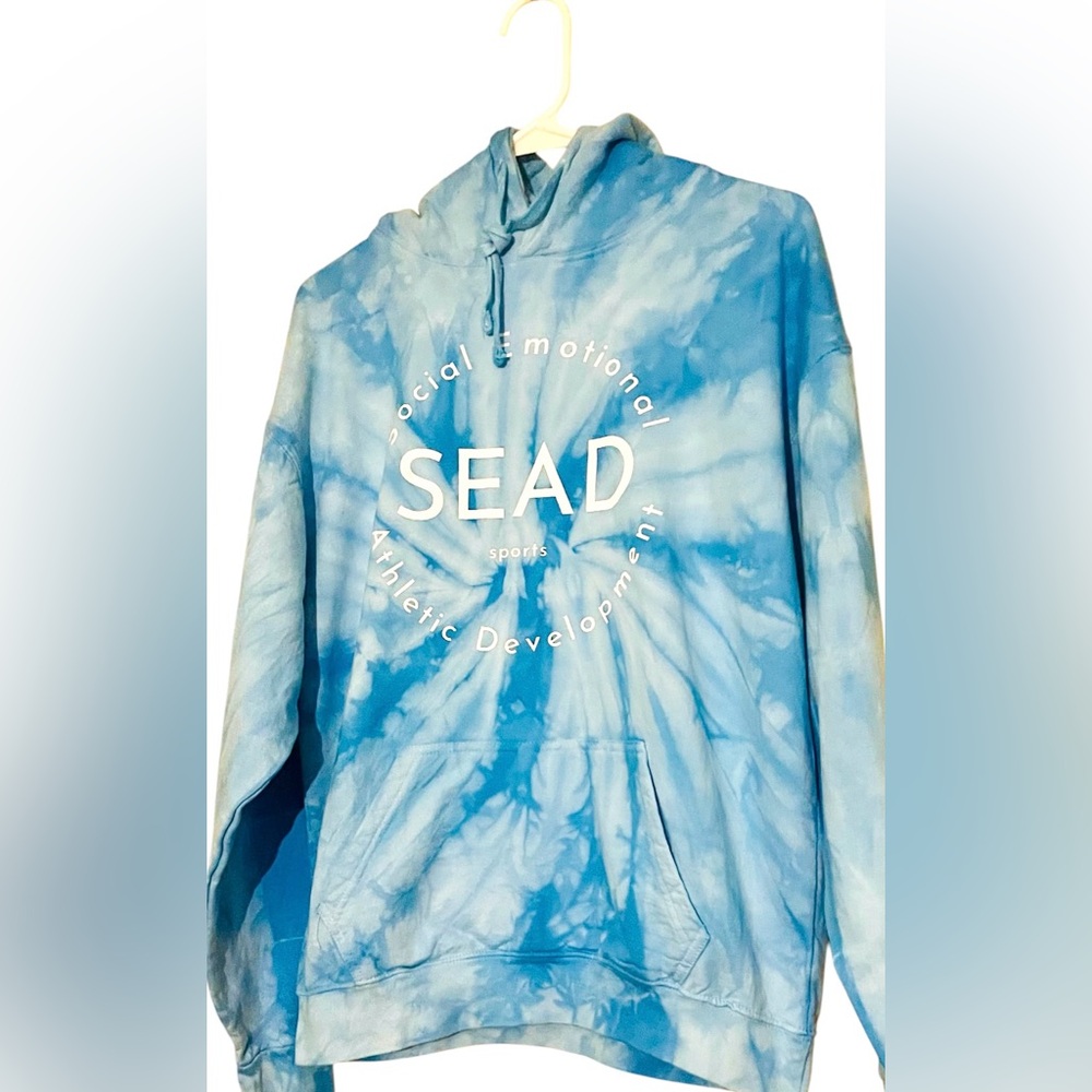 colortone Blue Tie-Dye SEAD Hoodie - Picture 3 of 12